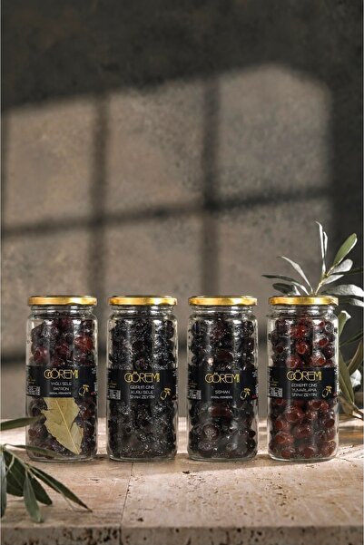 Görem Zeytin Doğal Siyah Zeytin Tanışma Seti | 4x300g