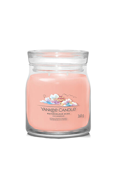 Yankee Candle Άρωμα Ουρανού Ακουαρέλας, Αρωματικό κερί Signature, 368 γρ.
