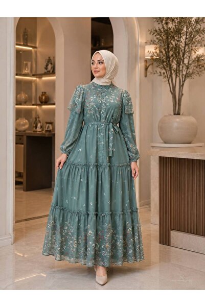 Moda Fatma şifon astarlı elbise