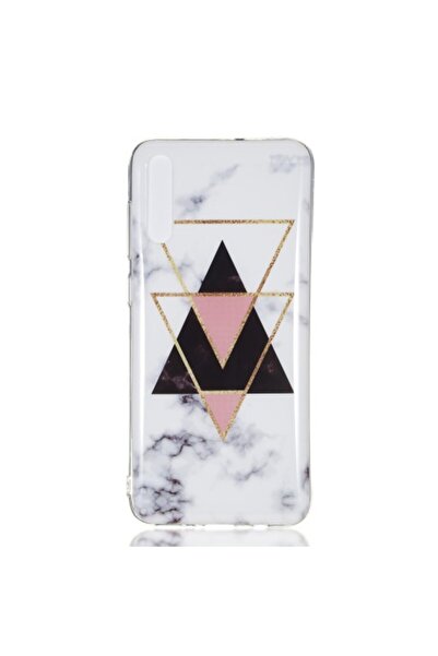 OEM Θήκη TPU σιλικόνης για Samsung Galaxy A70 - Μαύρα, Ροζ και Χρυσά Τρίγωνα ...