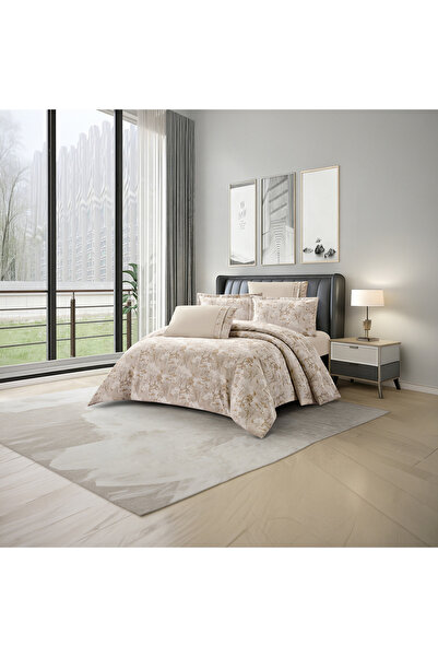 Lifestyle Chenille Super King Floral Printed All Season 6 Piece Comforter Set...
