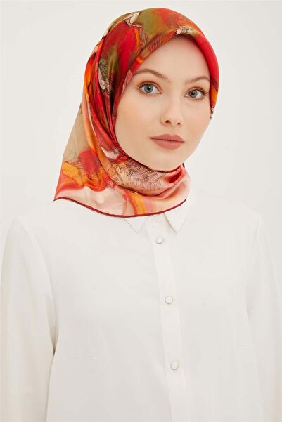 Armine سلسلة الحنين الخاصة وشاح حريري طويل 8958-04