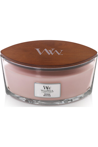 WoodWick Αρωματικό κερί με άρωμα τριανταφυλλιάς, με ξύλινο φυτίλι, 453,6 γρ.