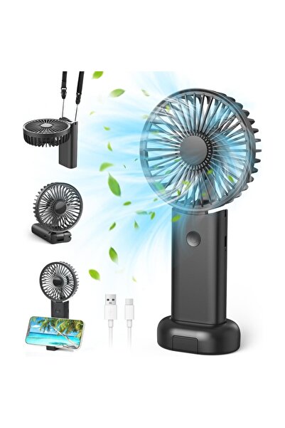 Generic Brand Mini ventilator pliabil 3000mAh, 3 viteze, 5-în-1