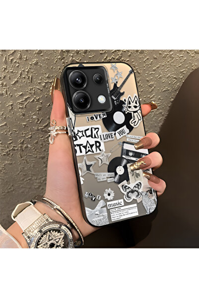 ARTISHELL Redmi Note 13 Pro 5G Uyumlu Rock Müzik Temalı Lens Koruma Telefon K...