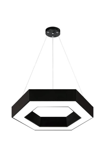Snooe Modern Hexagon LED Pendant Light, Geometric Chandelier Ceiling Lighting...