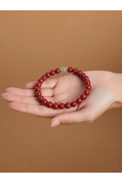 Take Two By Styli Red Resin Beaded Bracelet