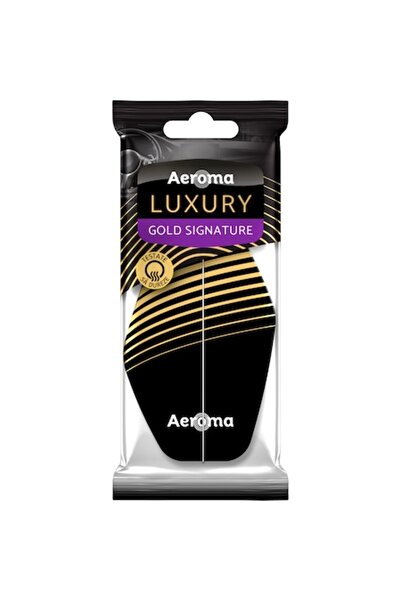 Aeroma Odorizant de cameră de lux din carton, Semnătură de Aur