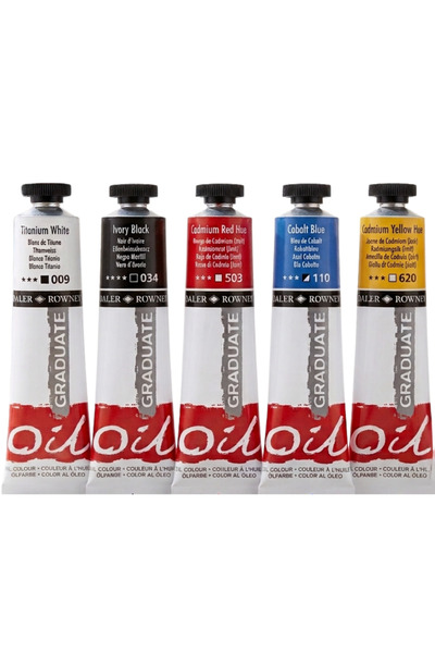 Daler Rowney Graduate Yağlı Boya Seti 5 Renk x 38 ml Profesyonel Sanatçı Boya...