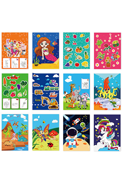 Choice 12pcs 12Pcs/Set Children's Graffiti Drawing Coloring Book for 3-5Year ...