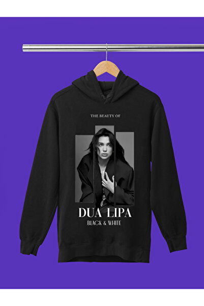 MAGORS سويت شيرت للأطفال بغطاء للرأس مطبوع عليه DUA LIPA، مصنوع من 3 خيوط بجو...
