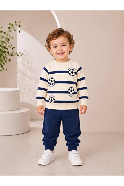 Milanlı Kids Boy's Top and Bottom 100% Cotton Seasonal Set