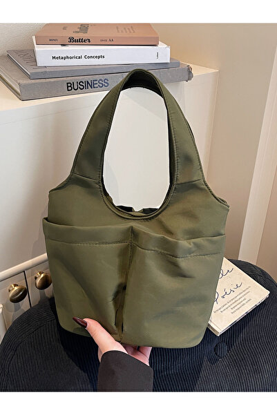 Take Two By Styli Teal Shoulder Bag with Button Closure