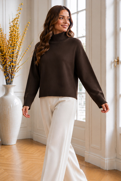 benguen Knitwear Sweater R4515 Brown