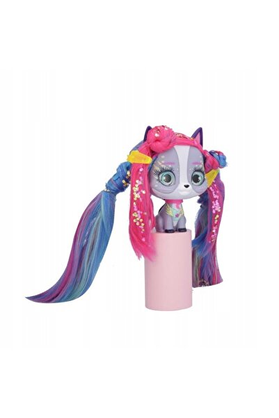 IMC Toys VIP PETS FIGURINĂ PISICUȚĂ CU PĂR LUNG PENTRU ACCESORII DE STILIZARE...