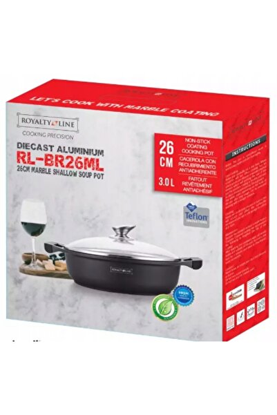 Royalty Line Vase de gătit tradiționale cu aspect de marmură, pentru gaz și i...