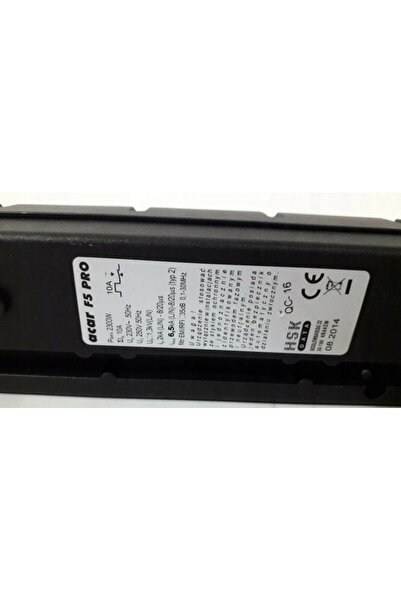 ACAR Prelungitor F5 cu 5 prize, PL 230V, PL 16A, 1.5m, negru