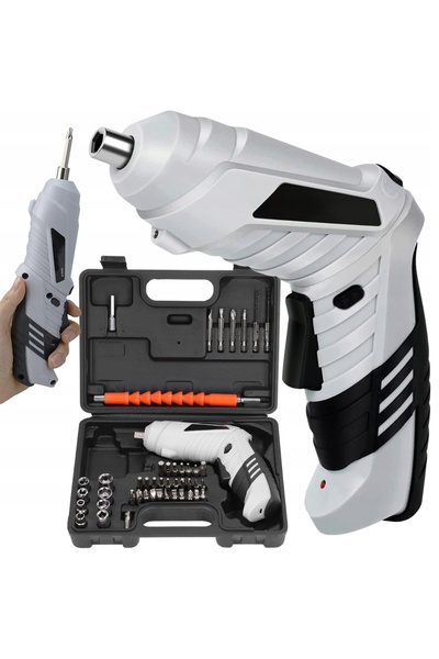 verk group Șurubelniță fără fir, mini șurubelniță cu LED, set de 45 de biți, ...