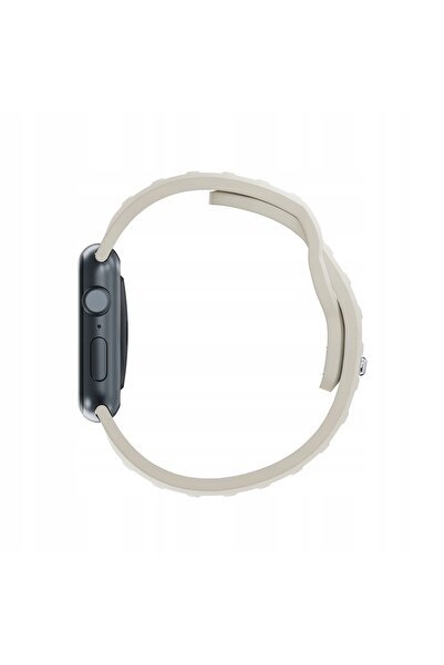 3MK Curea de ceas din silicon bej/bej pentru Apple Watch 42/44/45/49mm