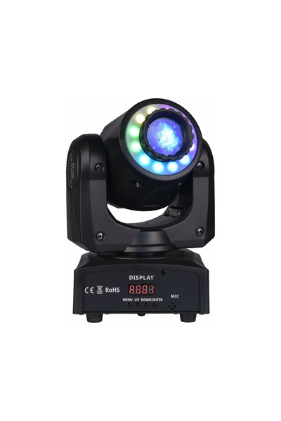 LIGHT4ME Cap mobil spot inelar 30 LED 30W pentru iluminat scenă