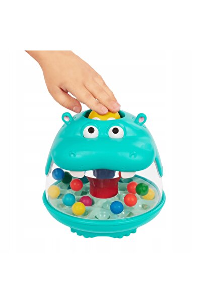 BATTAT Jucărie senzorială cu bile Hipopotam pentru bebeluși PartyPop Hippo