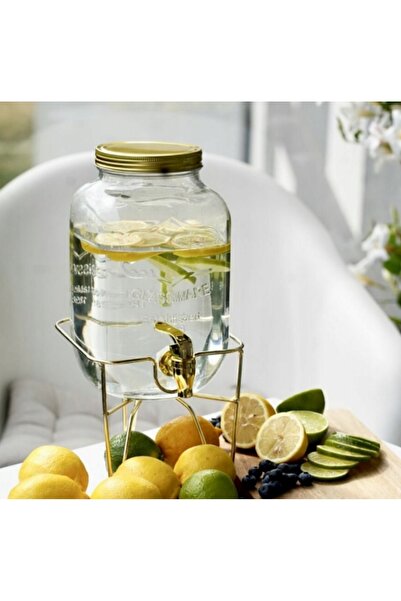 Tadar Dozator cu robinet și suport pentru limonadă/apă Don Griffo Gold 4 l