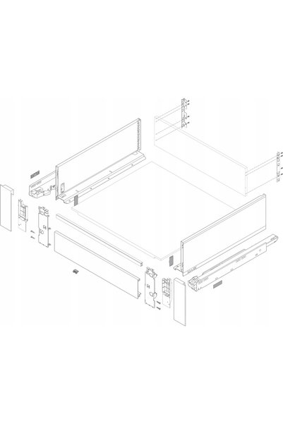 NO BRAND BLUM ZI7.3CS0 LEGRABOX fixare frontală C alb
