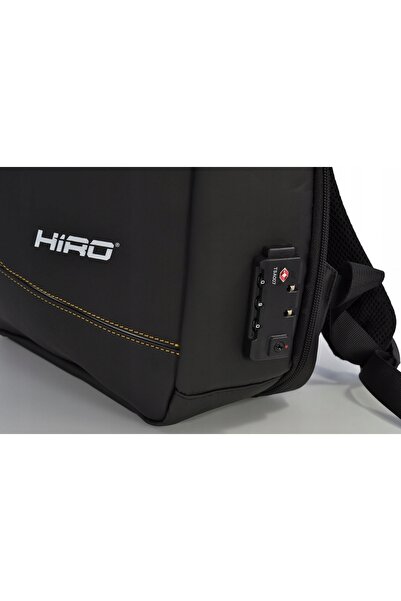NO BRAND Rucsac HIRO Rhino pentru laptop de 15.6 inch (Negru)
