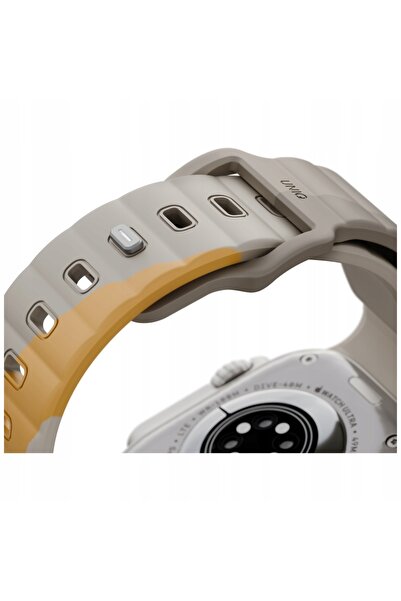 uniq Curea din cauciuc pentru Apple Watch 49/46/45/44mm bej