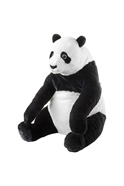 OEM Jucarie de plus, Ursulet Panda, Negru/Alb, 40-60 cm