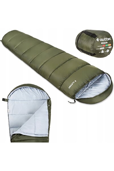 NO BRAND OUTTEC SAC DE DORMIT UȘOR DE DRUMEȚIE CU GLUGĂ, TIP MUMIE, CĂLDUROU ...