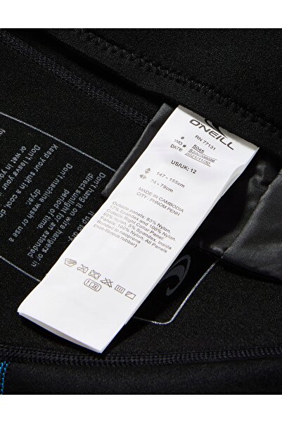 O'Neill Costum de înot pentru copii Reactor-2 2 mm cu fermoar la spate S/S Sp...