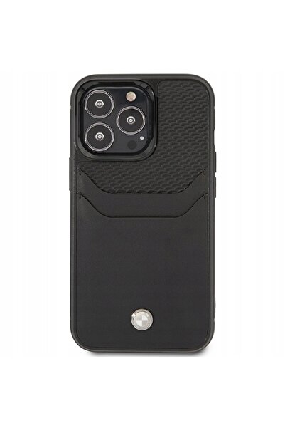 BMW Husă din piele cu slot pentru carduri pentru iPhone 14 Pro Max