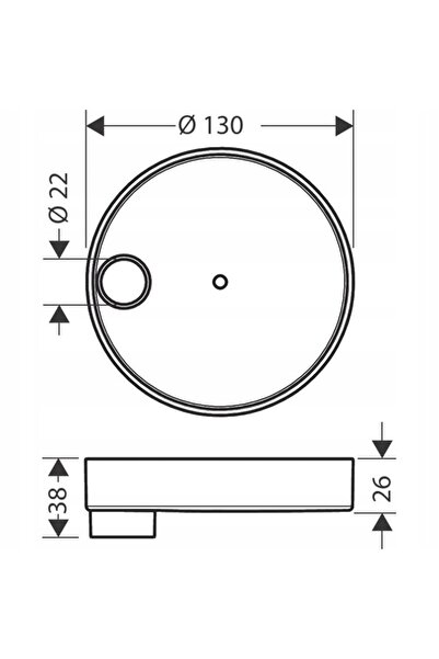 Hansgrohe Casetta Mydelniczka S Crom Pur 28679000