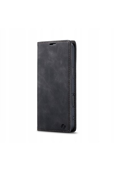 NO BRAND Husă cu clapetă pentru iPhone 16, Spacecase Wallet, din piele moale,...