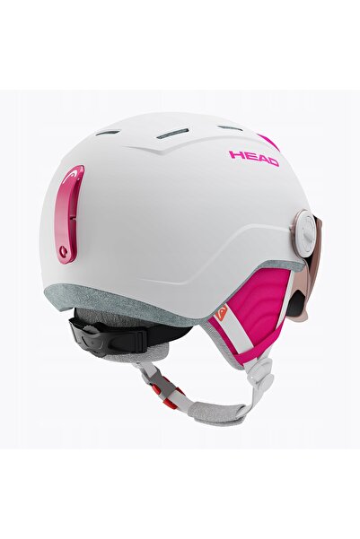 Head Cască de schi pentru copii Maja Visor alb/roșu argintiu 47-51 cm (XXS)