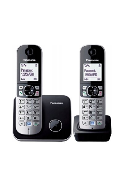 PANASONIC Telefon KX-TG6812 Negru 2 receptoare