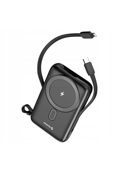 SWISSTEN Powerbank cablu USB-C Lightning PD 22,5 W 10000 mAh MagSafe