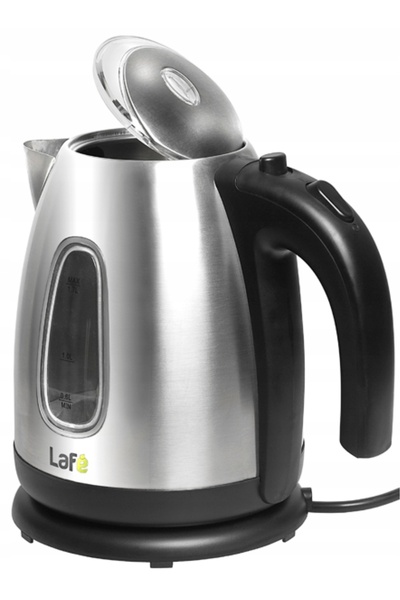 Lafe Fierbător electric fără fir, metalic, inox, 1,7L, 2200W, filtru, hotel