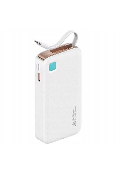 Usams POWERBANK 10000MAH 20W PD PENTRU TELEFONE ÎNCĂRCĂTOR RAPID CABLU RETRAC...
