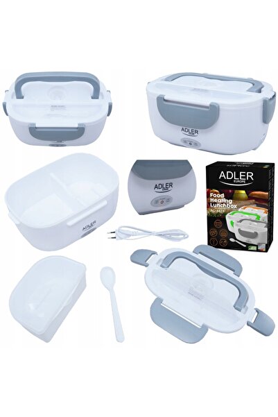 adler Cutie de prânz electrică termoizolantă 4474 1,1L cu două compartimente ...