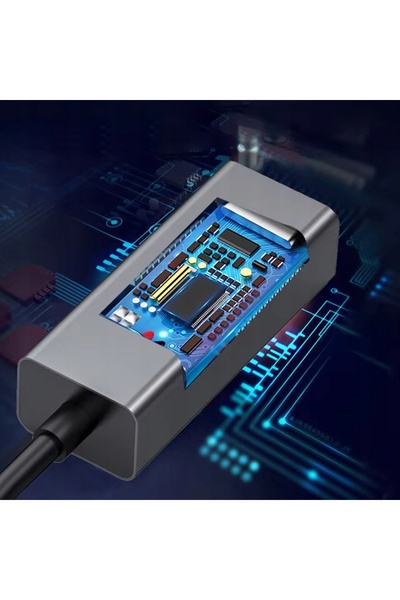 Renew Force ADAPTOR ETHERNET USB-C RJ45 PLACĂ DE REȚEA LAN GIGABIT 1000 MB