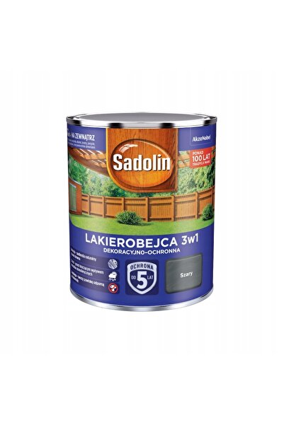 Sadolin LAKIEROBEJCA 3-în-1 DECORATIV PROTECȚIONANT 2,5L GRI