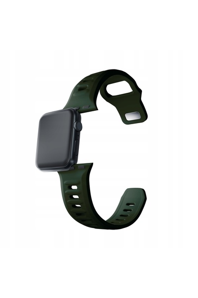 3MK Curea de ceas din silicon verde închis pentru Apple Watch 38/40/41