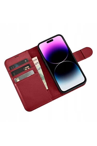 NO BRAND Husă 2 în 1 din piele, tip portofel, cu protecție RFID, pentru iPhon...