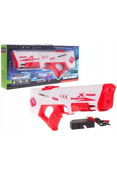 Ramiz Pistol cu apă interactiv de dimensiuni mari, cu lumini, pentru copii, c...