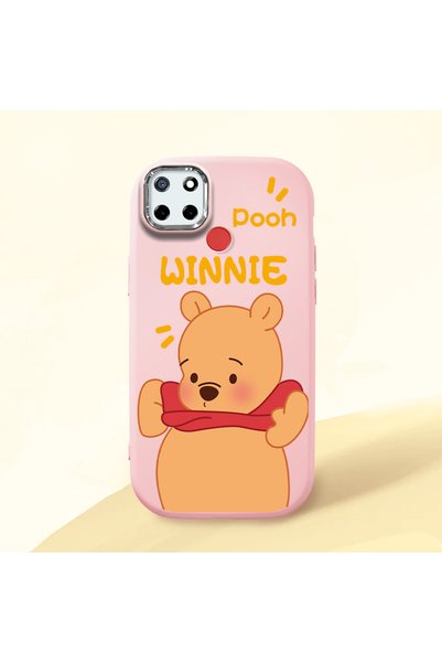 Hontinga Realme C25 Compatible Case Camera Protector Pink Silicone Couple Pho...