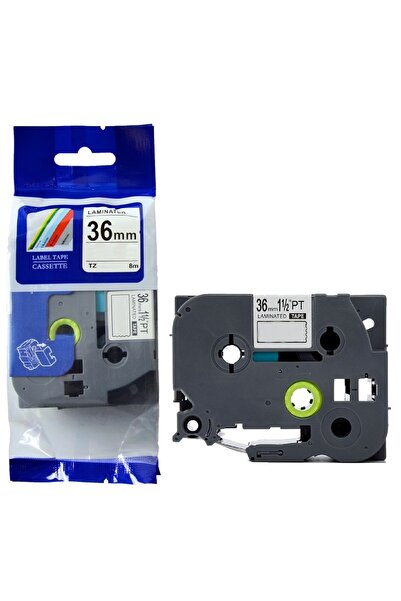NO BRAND Bandă etichetă Brother P-Touch TZe-261 36mm x 8m (TZE261) - albă, im...