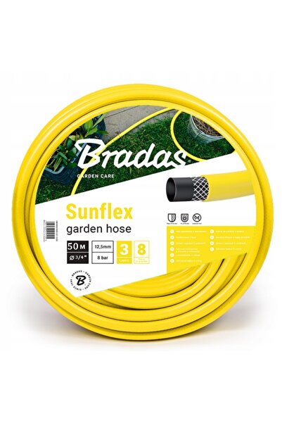 Bradas Furtun de grădină de 20m, 3/4 ", flexibil, rezistent la uzură, reziste...