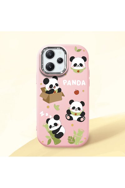 Hontinga Redmi 12 Compatible Case Camera Protector Pink Silicone Couple Phone...